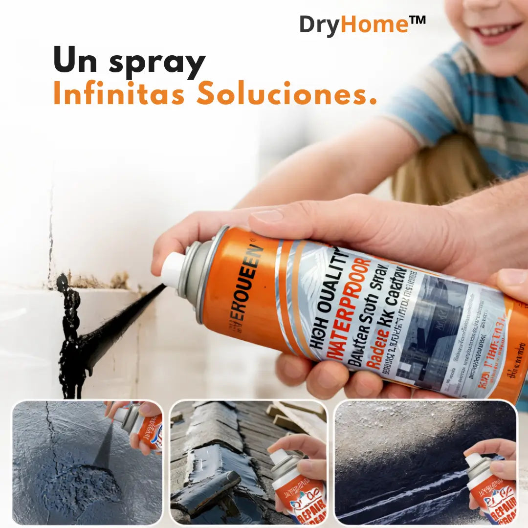 DryHome™ – Spray Impermeable Multiuso -Sella las fugas y mantén tu hogar seco sin complicaciones