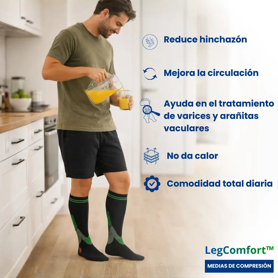 LegComfort™ Medias de Compresión - Piernas más livianas y sin pesadez desde el primer uso