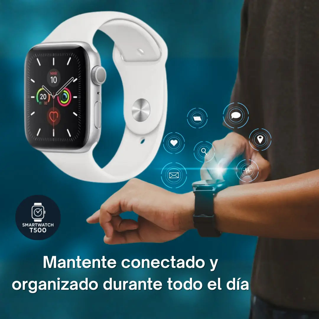 Reloj Smartwatch T500 ULTRA - Tecnología simple y útil para el día a día.