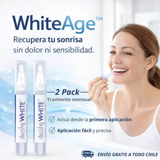 WhiteAge™ - Blanquea manchas visibles sin sensibilidad dental