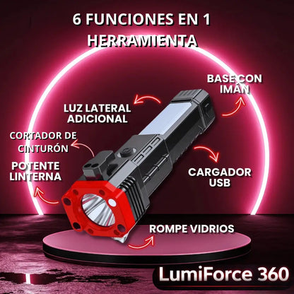 LumiForce 360 - Luz y Seguridad total para Emergencias en tu auto