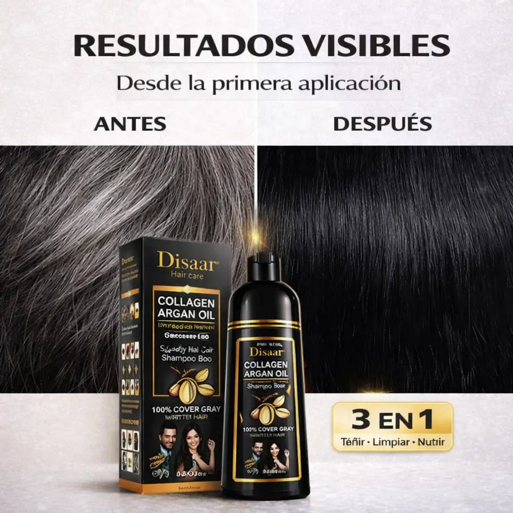 Shampoo Dissar® 3 en 1 Unisex - Canas cubiertas de forma simple y natural