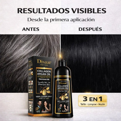 Shampoo Dissar® 3 en 1 Unisex - Canas cubiertas de forma simple y natural