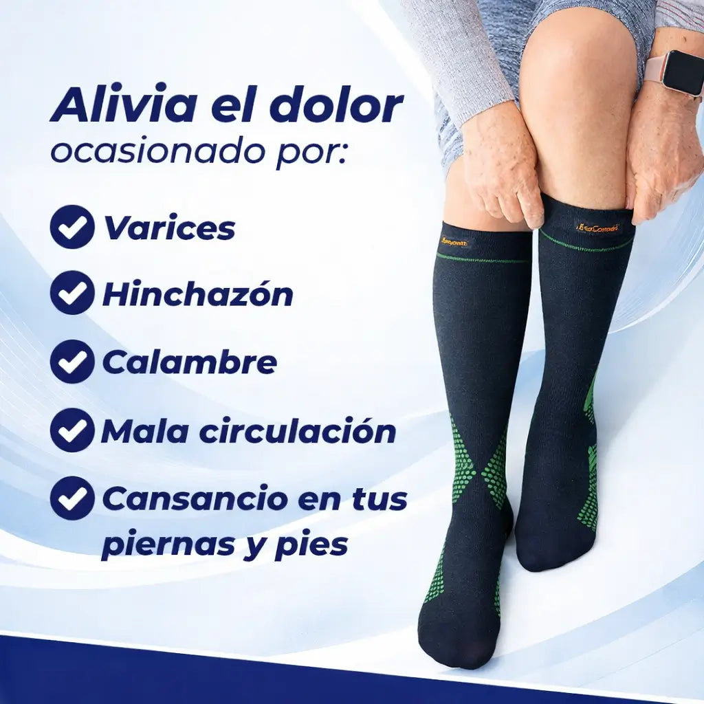 LegComfort™ Medias de Compresión - Piernas más livianas y sin pesadez desde el primer uso