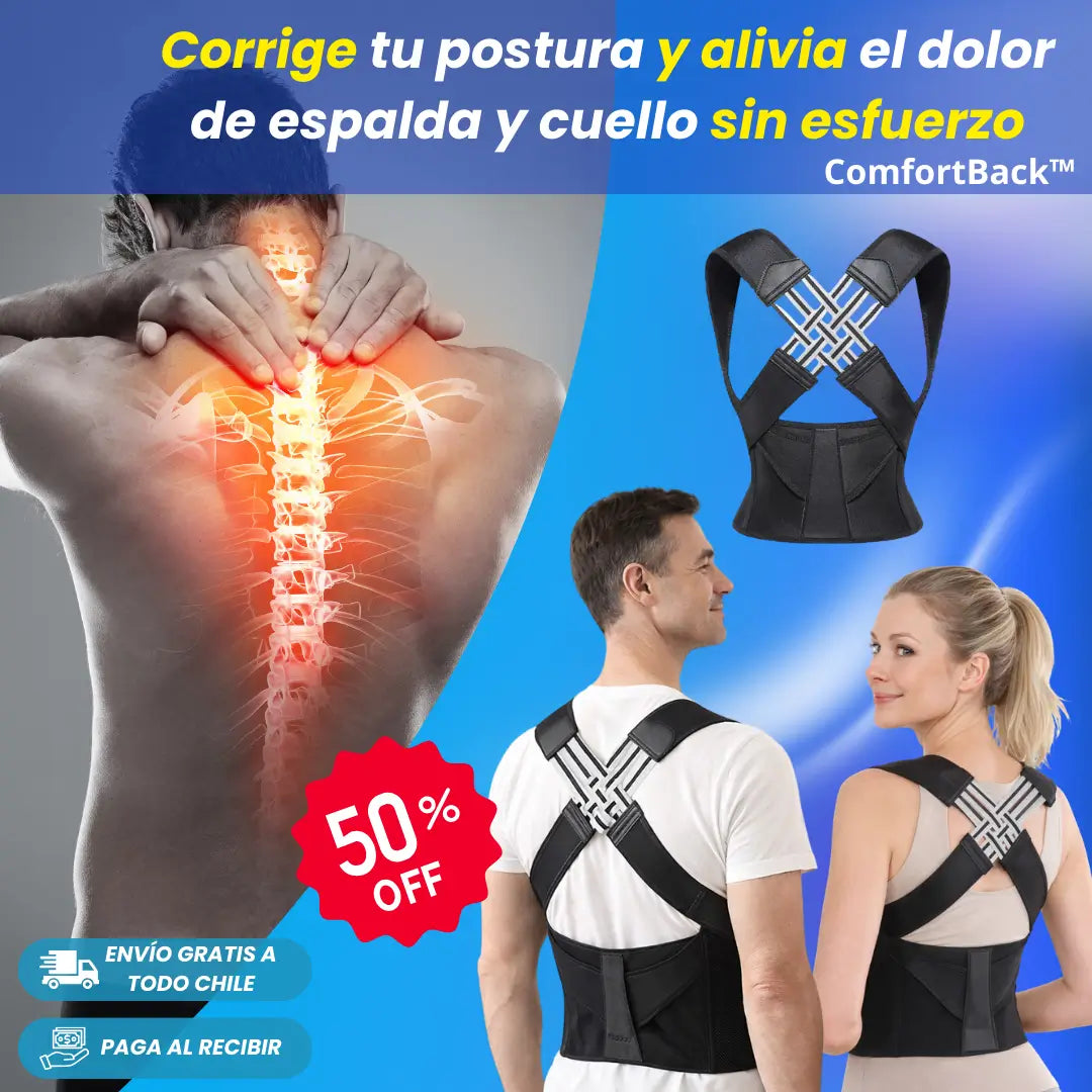 ComfortBack Pro™ –  Corrector de postura Unisex - Alinea tu espalda y siente el alivio inmediato