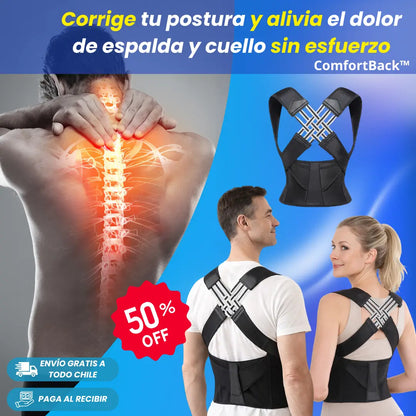 ComfortBack Pro™ –  Corrector de postura Unisex - Alinea tu espalda y siente el alivio inmediato