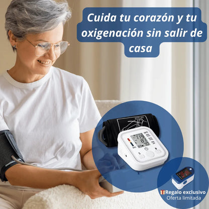 Toma Presión Digital + Regalo: Oxímetro de pulso