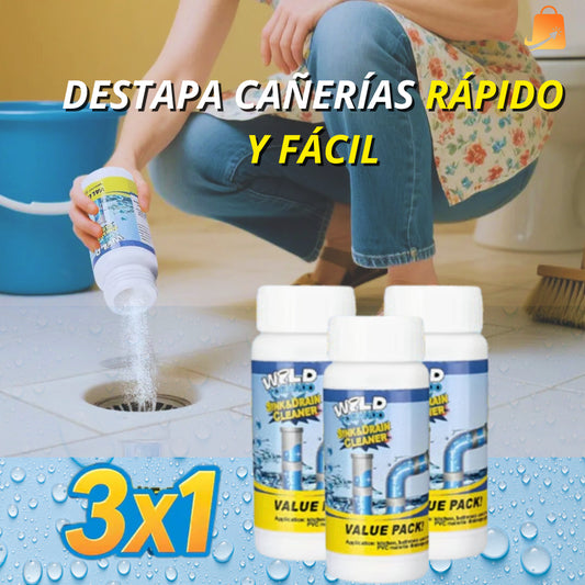 LIMPIADOR  DE DRENAJES Y CAÑERÍAS - El Poder que Elimina Obstrucciones Difíciles