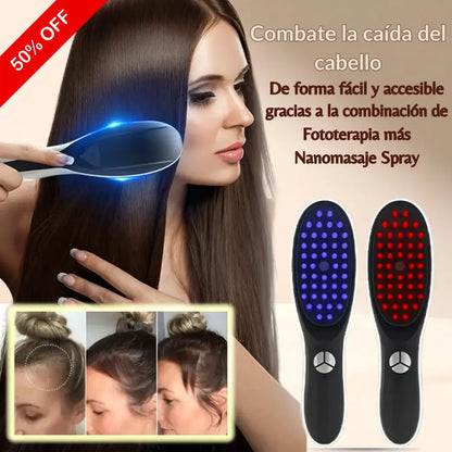 Cepillo con Fototerapia y Nanomasaje Spray - 50% OFF