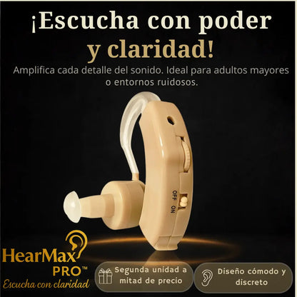 HearMax Pro™ – Escucha con claridad y vuelve a disfrutar cada conversación