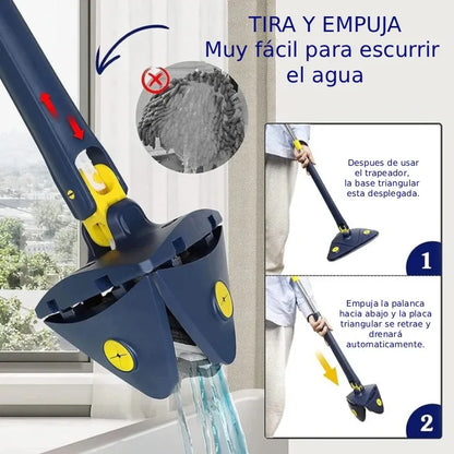 Trapeador giratorio 360° Extensible - OFERTA EXCLUSIVA CYBER
