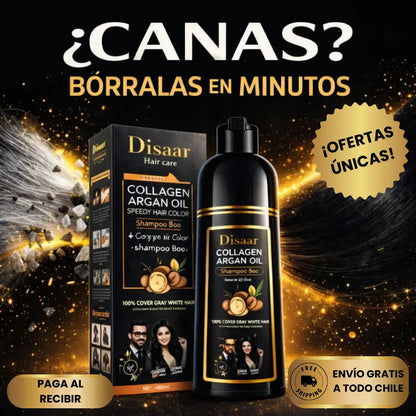 Shampoo Dissar® 3 en 1 Unisex - Canas cubiertas de forma simple y natural