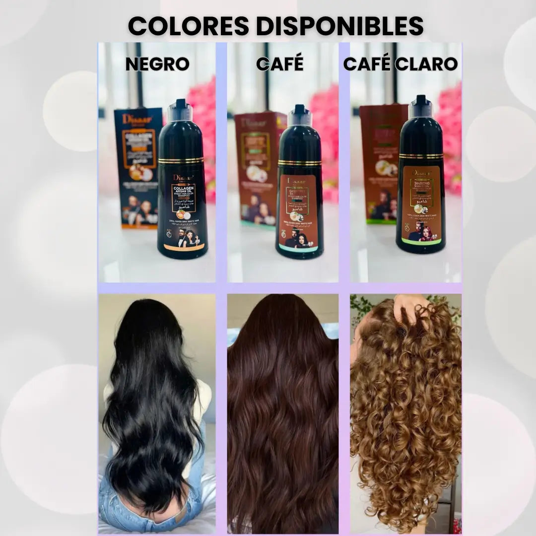 Shampoo Dissar® 3 en 1 Unisex - Canas cubiertas de forma simple y natural