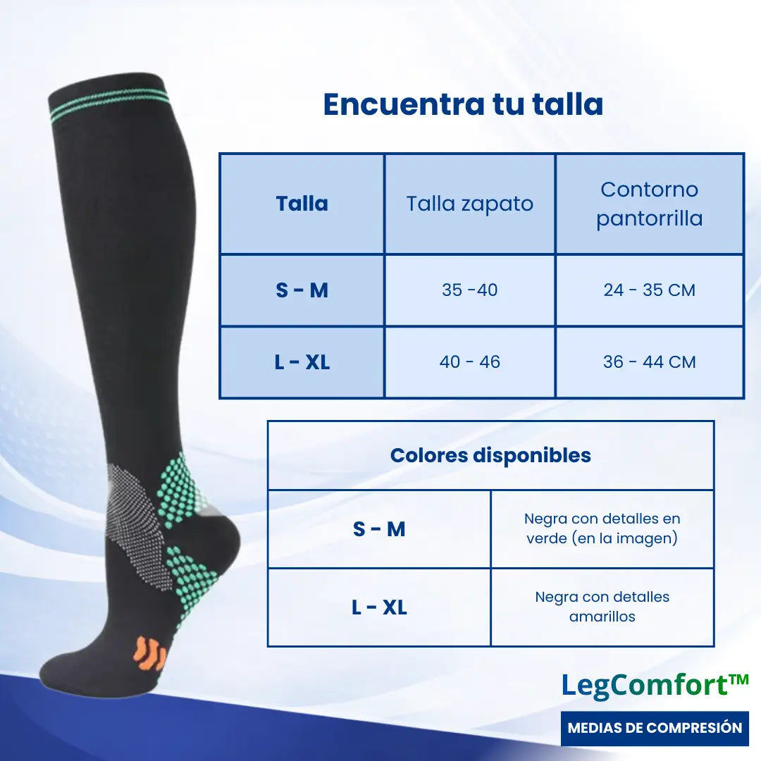 LegComfort™ Medias de Compresión - Piernas más livianas y sin pesadez desde el primer uso