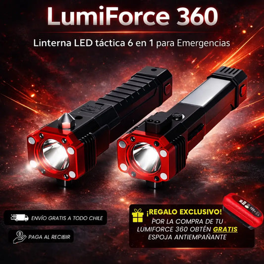 LumiForce 360 - Luz y Seguridad total para Emergencias en tu auto
