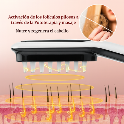 Cepillo con Fototerapia y Nanomasaje Spray - 50% OFF