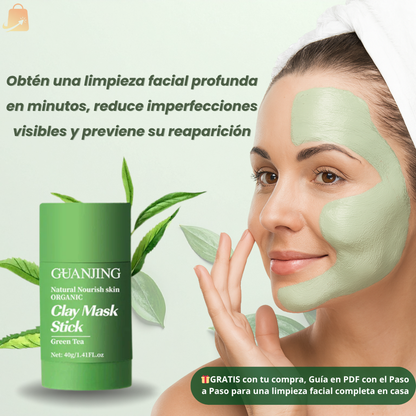 Mascarilla Limpiadora en Barra de Té Verde + GRATIS Guía PDF Limpieza facial en casa